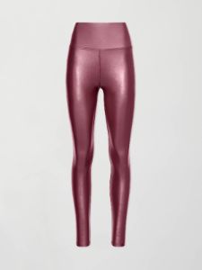 High Rise Full-Length Legging in Takara Shine - Dark Amethyst sold by Carbon38