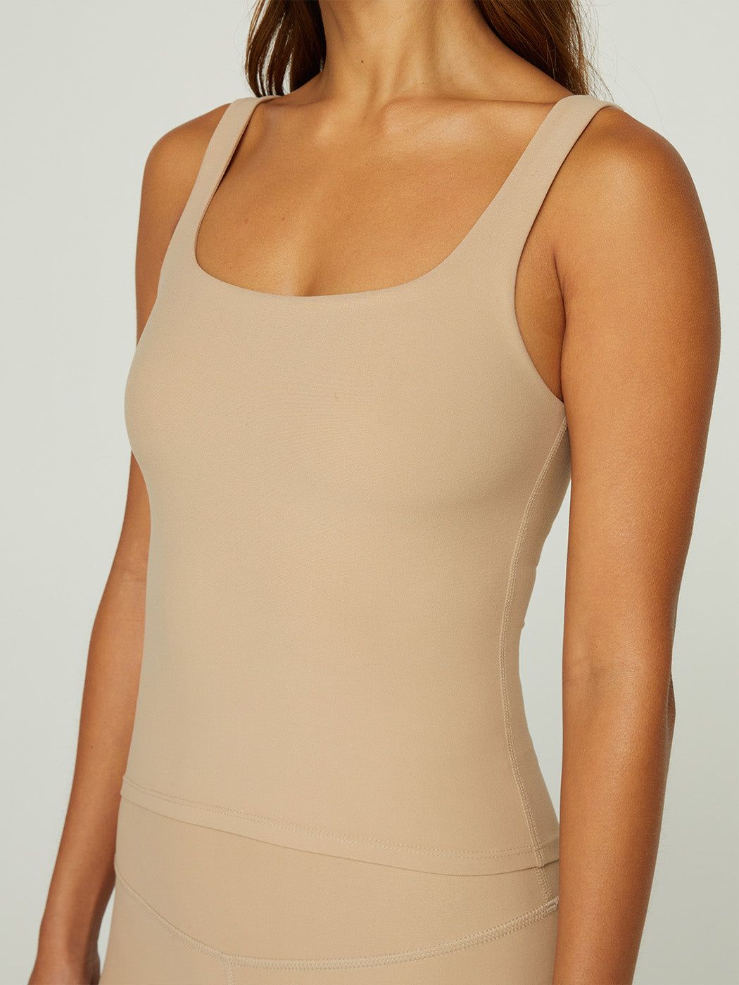 Wide Scoop Bra Tank in Melt - Sandy Tan sold by Carbon38 product image thumbnail 3