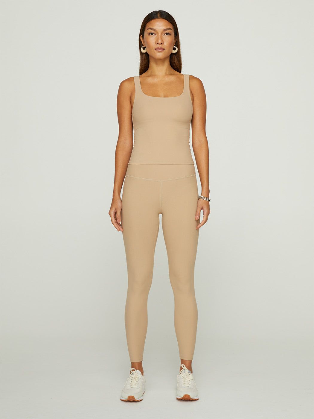 Wide Scoop Bra Tank in Melt - Sandy Tan sold by Carbon38 product image thumbnail 4