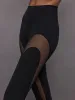 Sheer Spliced Legging in Melt - Black sold by Carbon38