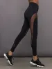 Sheer Spliced Legging in Melt - Black sold by Carbon38