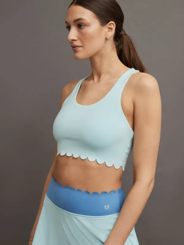 Pretty Power Sports Bra - Ice Blue sold by Carbon38
