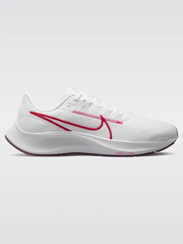 Nike Air Zoom Pegasus 38 - White-Mystic Hibiscus-Iris Whisper sold by Carbon38