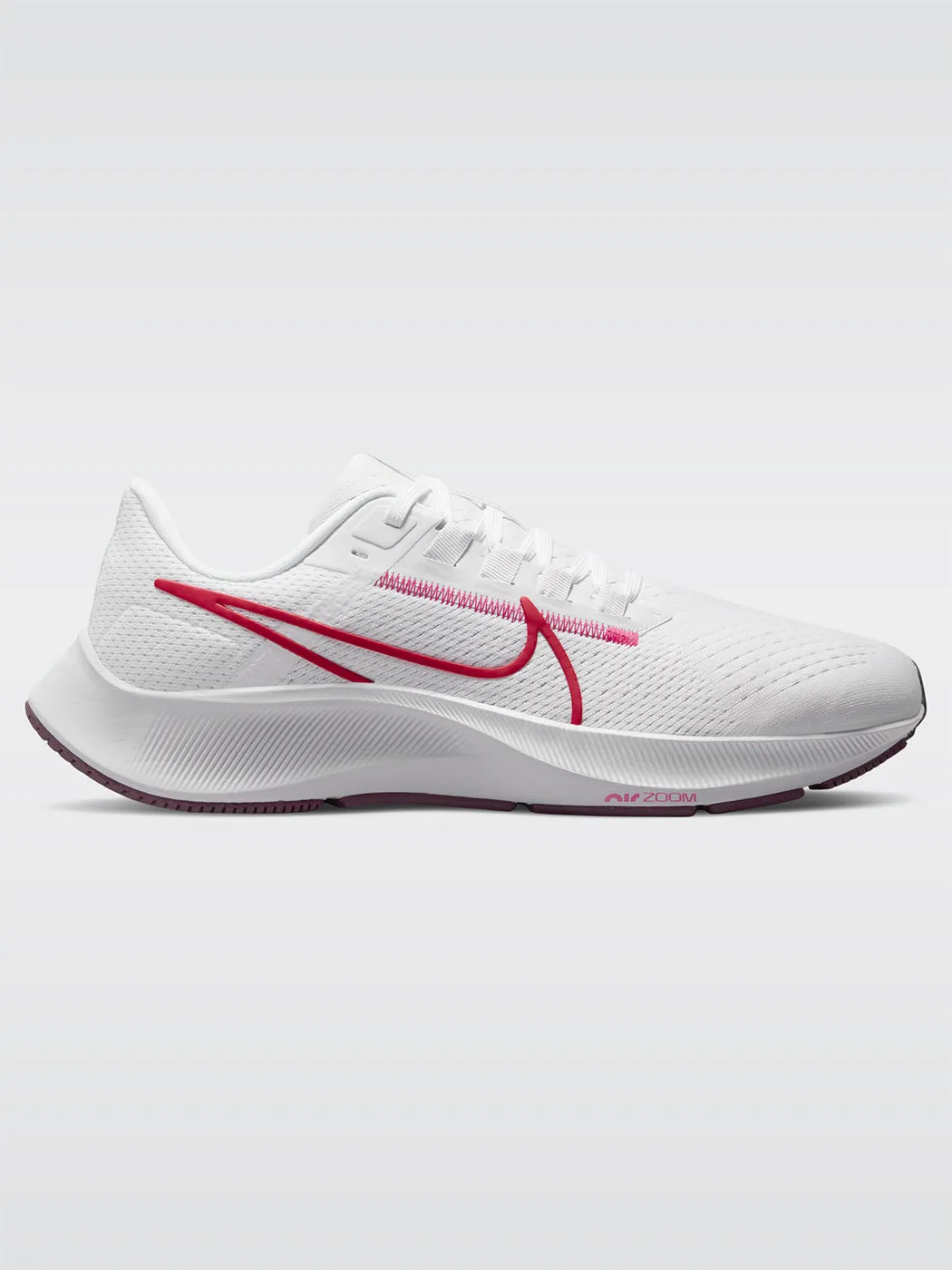 Nike Air Zoom Pegasus 38 - White-Mystic Hibiscus-Iris Whisper sold by Carbon38
