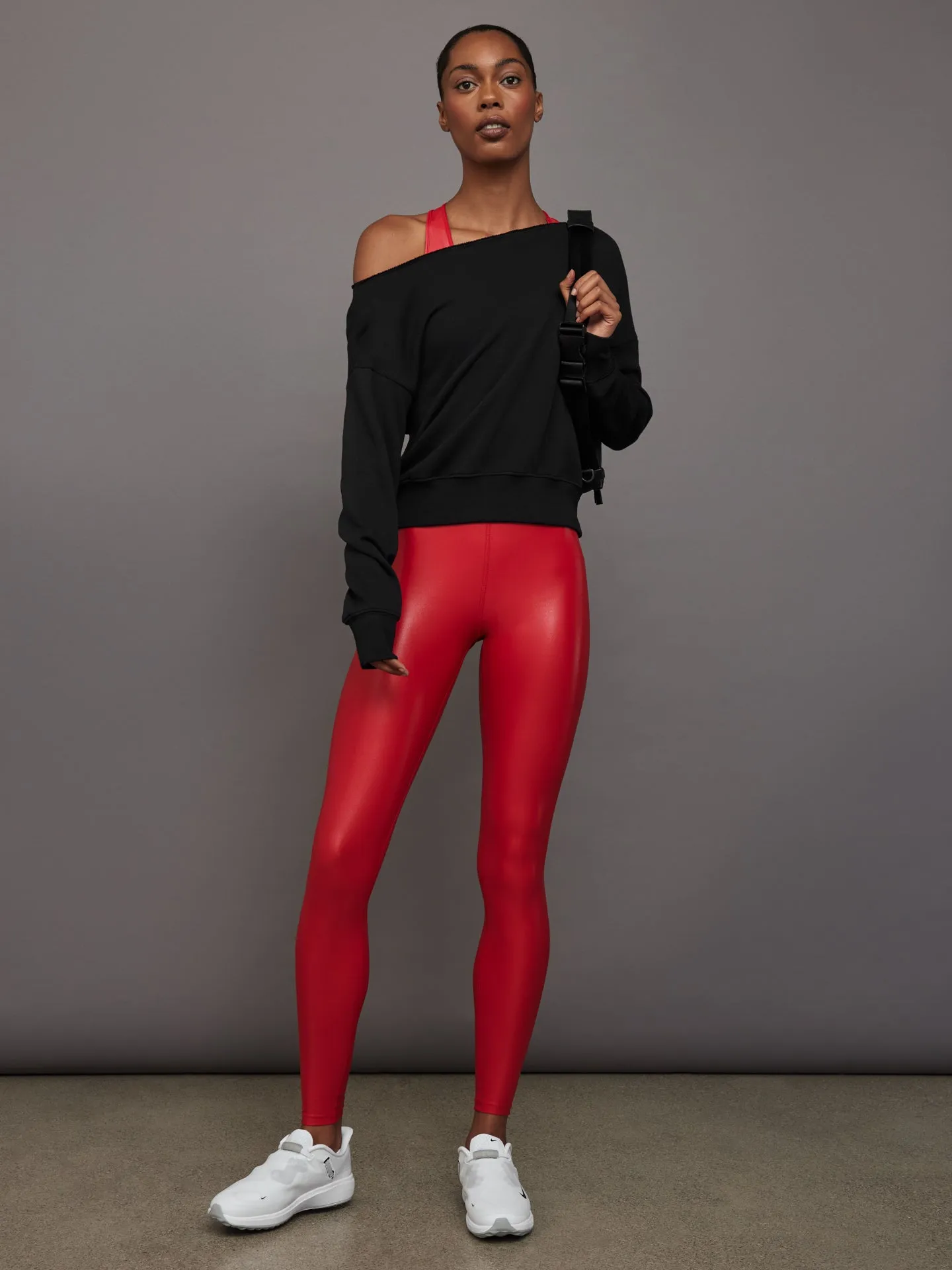 High Rise Full-Length Legging in Takara Shine - Haute Red sold by Carbon38 product image thumbnail 5