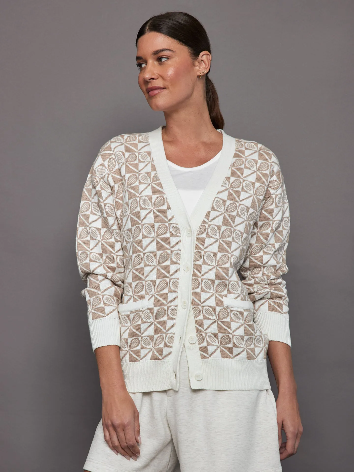 Boulevard Piper Knit Cardigan - Natural sold by Carbon38