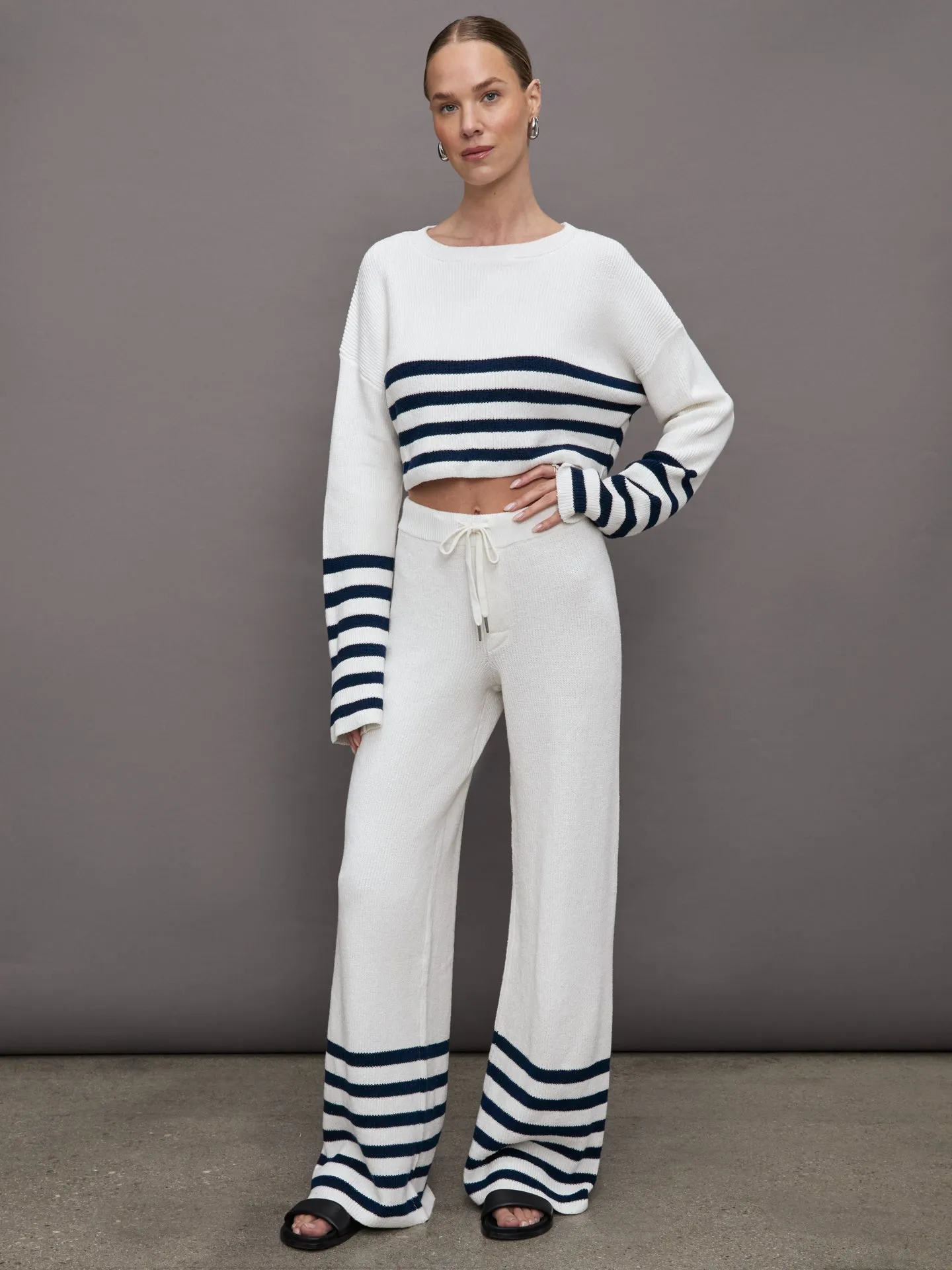 Sharlie Sweater - White / Navy Stripe sold by Carbon38 product image thumbnail 4