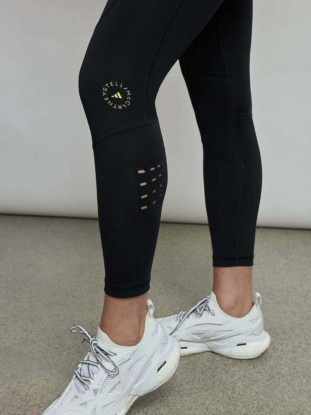 Adidas By Stella Mccartney Truepurpose Training 7/8 Tight - Black/Shock Yellow sold by Carbon38 product image thumbnail 4