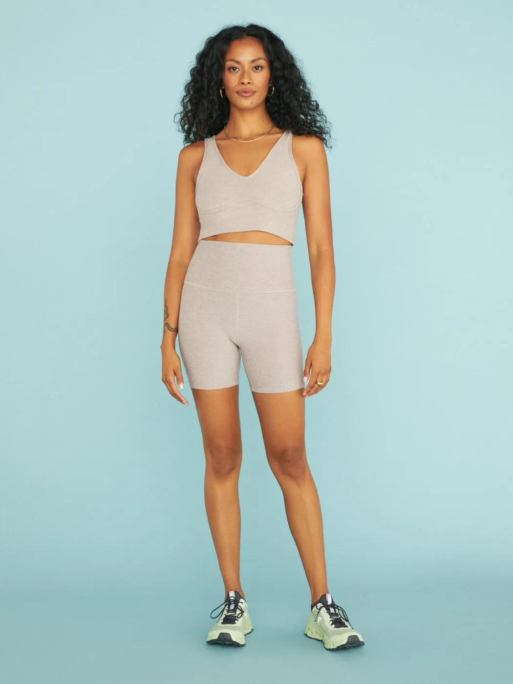 Spacedye Shape It Longline Bra - Chai sold by Carbon38