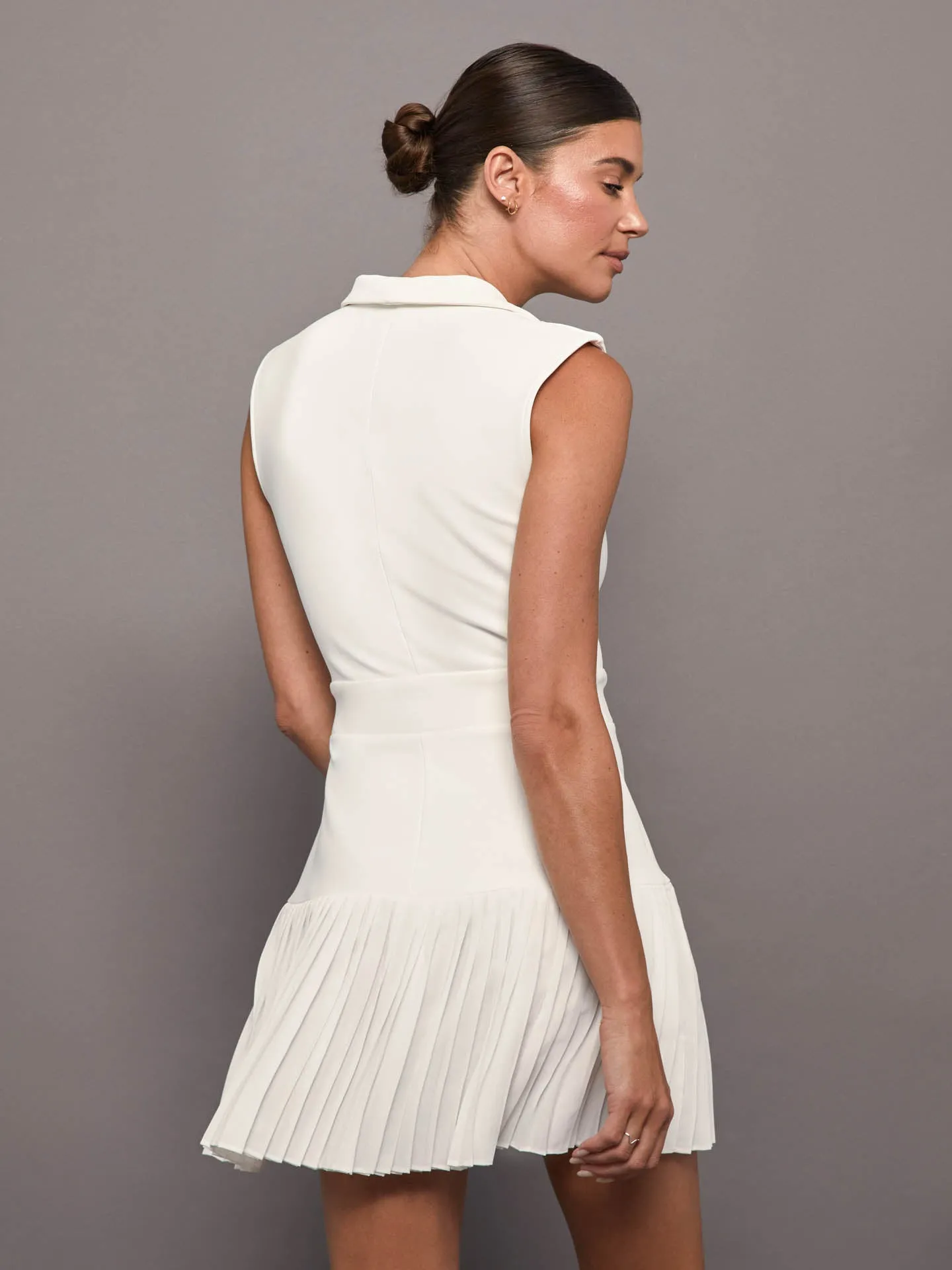 Pleated Tennis Dress - Ivory sold by Carbon38 product image thumbnail 3