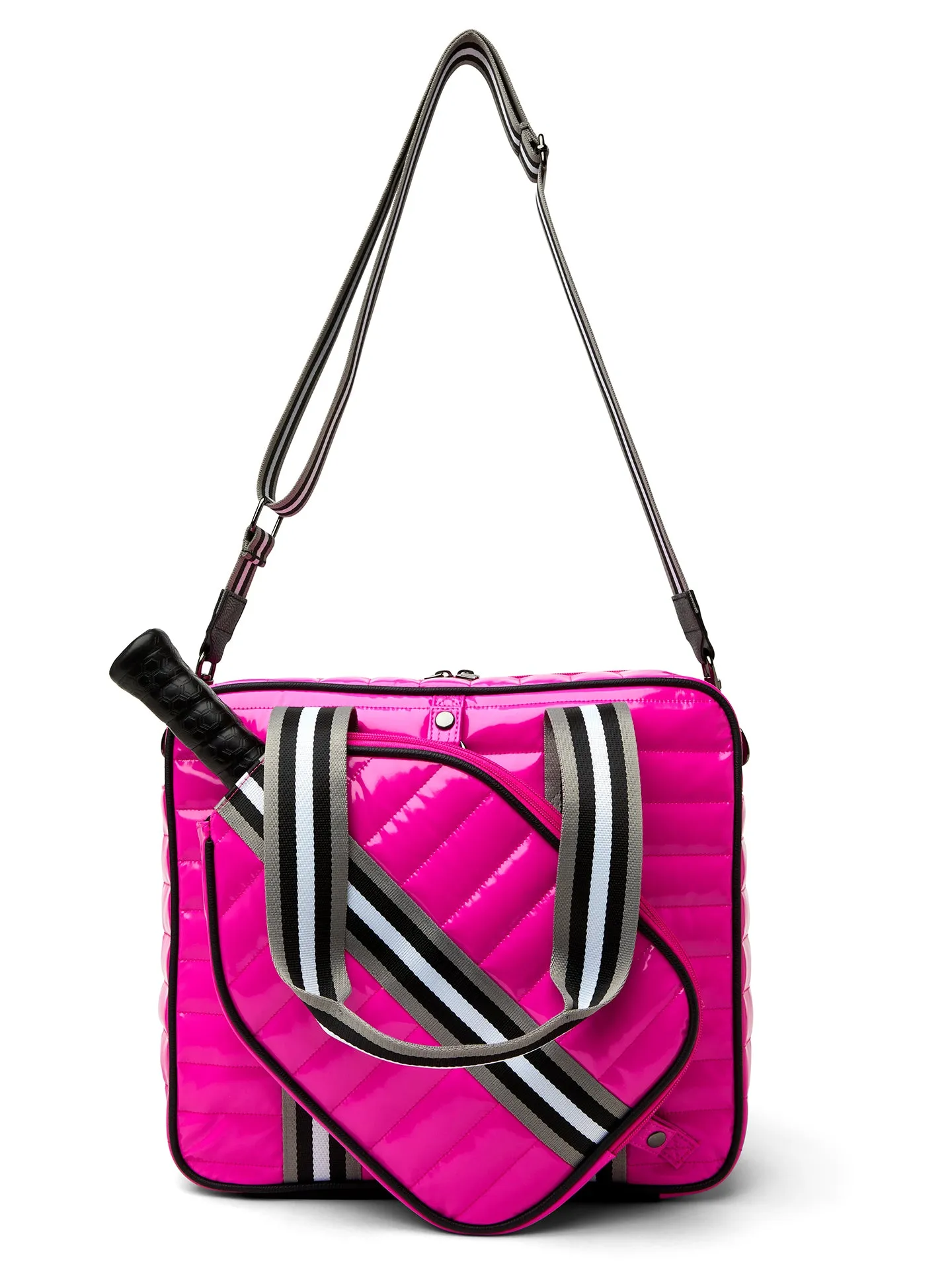 SPORTY SPICE PICKLEBALL BAG - SIZZLING PINK PATENT sold by Carbon38