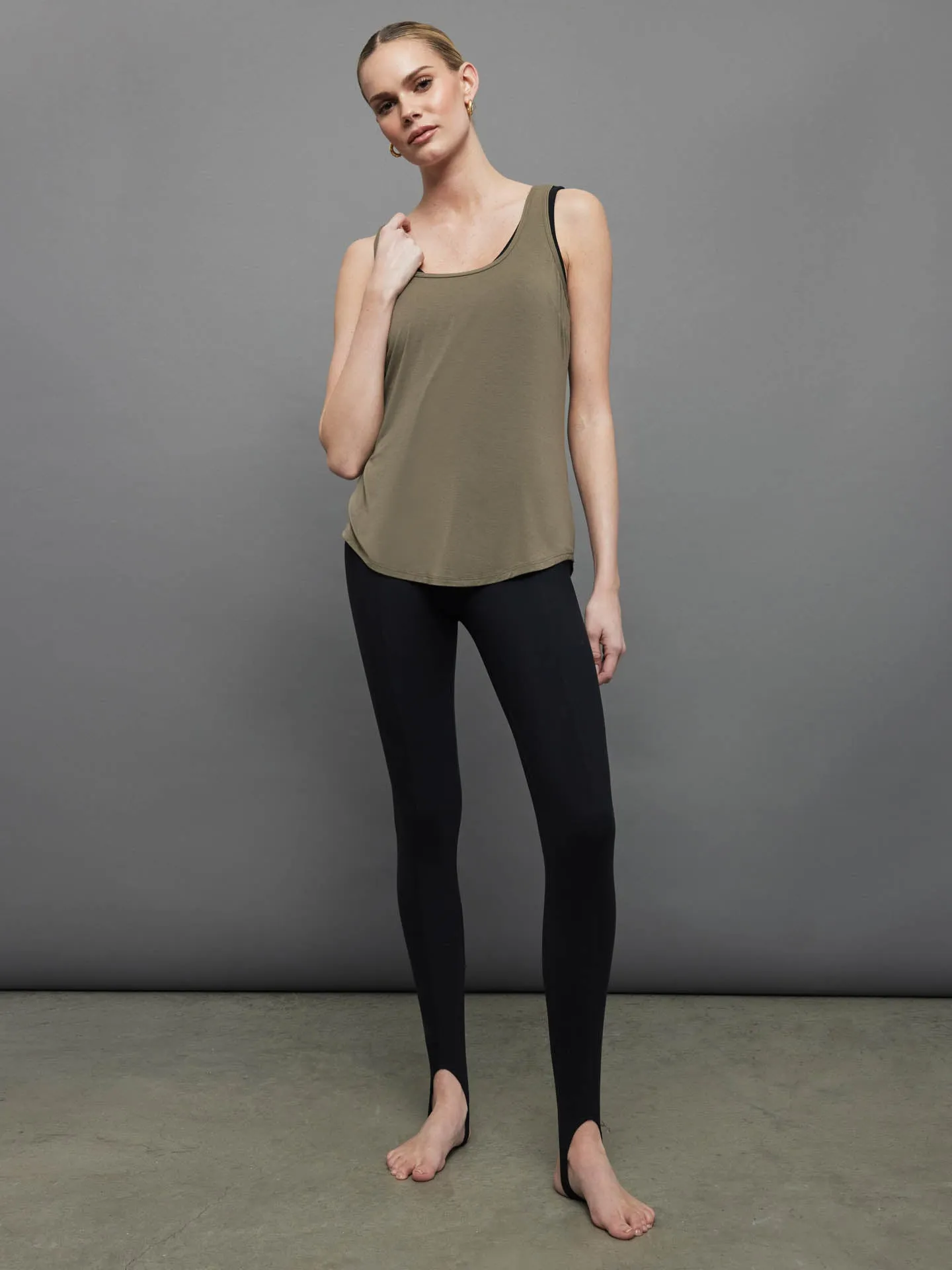 Julie Tank - OLIVE sold by Carbon38 product image thumbnail 2