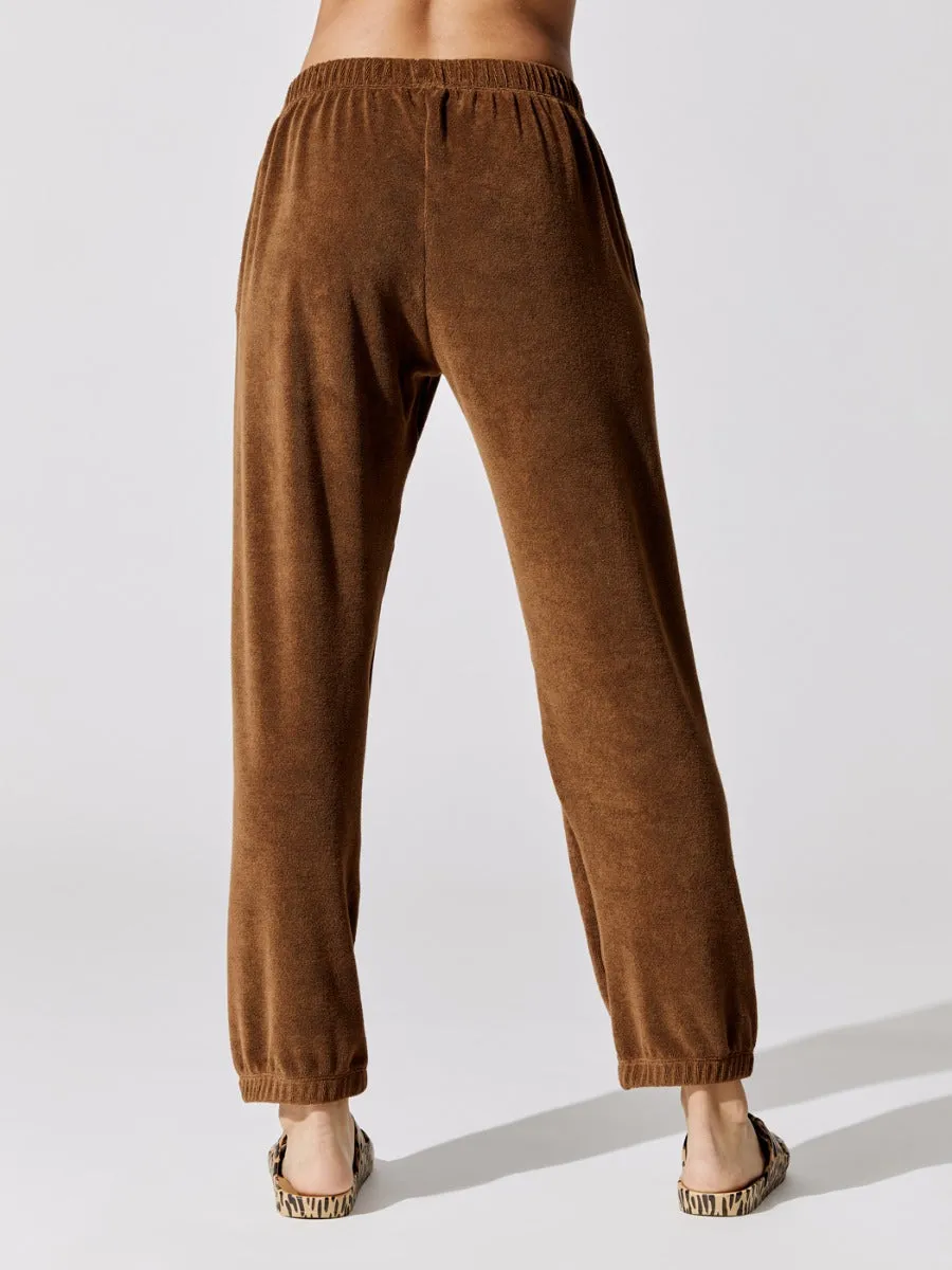 Terry Henley Sweatpant - Chocolate sold by Carbon38 product image thumbnail 3
