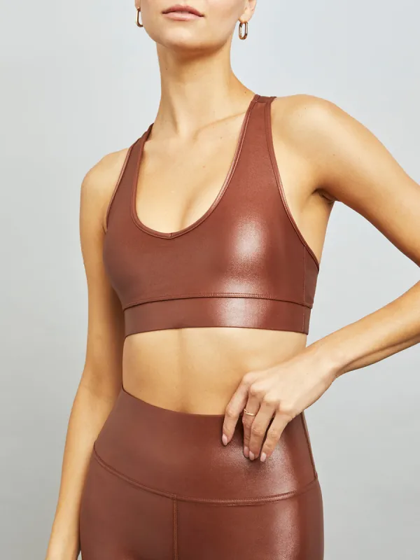 Action Bra 2.0 in Takara Shine - Cappuccino sold by Carbon38