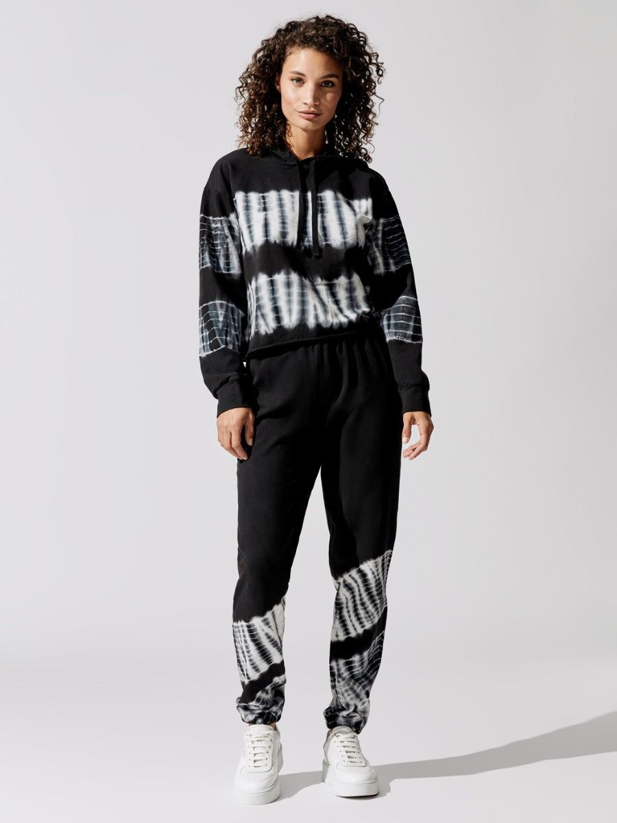 Tie Dye Cropped Hoodie - Indigo Tie Dye sold by Carbon38 product image thumbnail 3