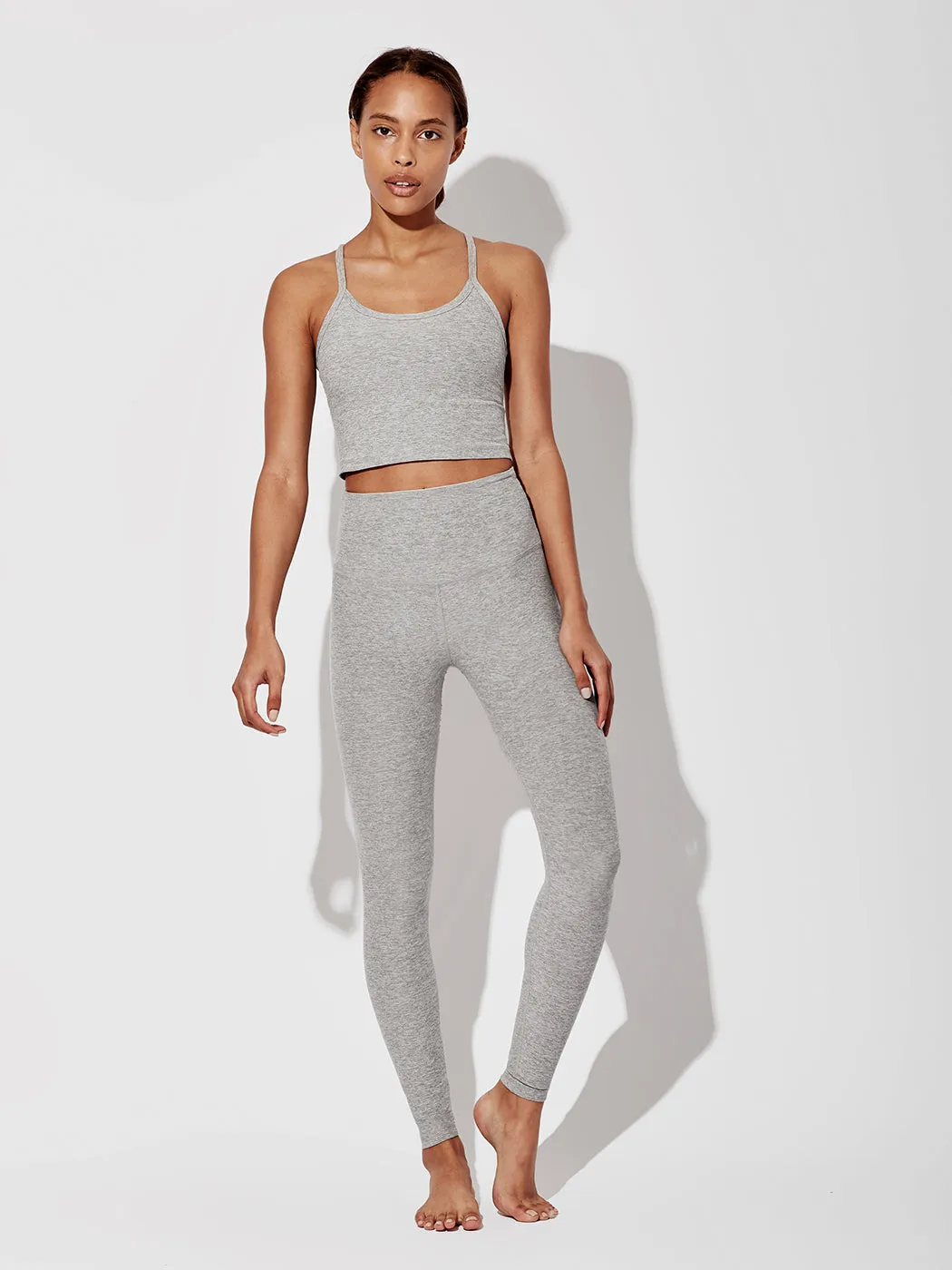 Spacedye Caught in the Midi High Waisted Legging - Silver Mist sold by Carbon38 product image thumbnail 3