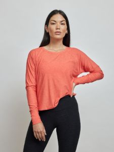 Featherweight Daydreamer Pullover - Fresh Coral Heather sold by Carbon38