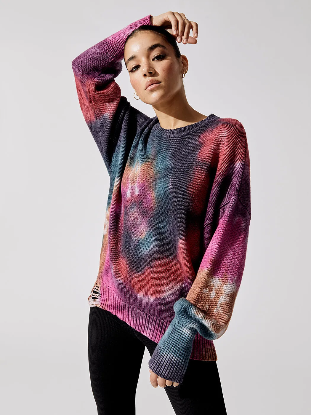 Anabelle Slouchy Sweater - Jewel Dye sold by Carbon38