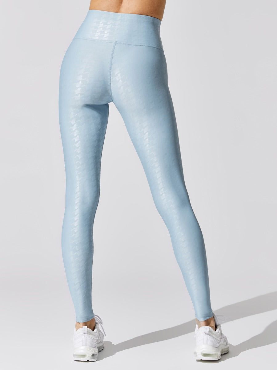 High Rise Full-length Legging in Houndstooth Takara Shine - Glacier Blue sold by Carbon38 product image thumbnail 4