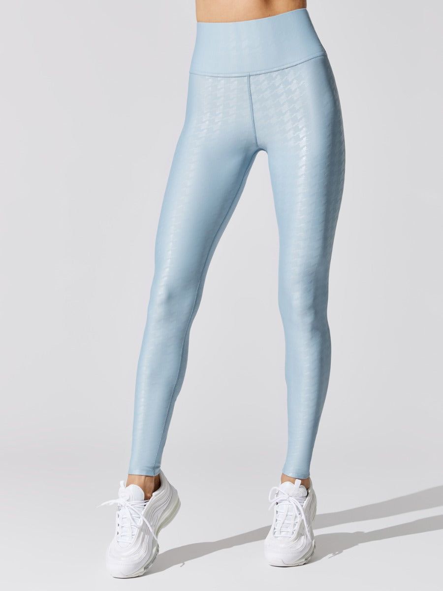 High Rise Full-length Legging in Houndstooth Takara Shine - Glacier Blue sold by Carbon38 product image thumbnail 2