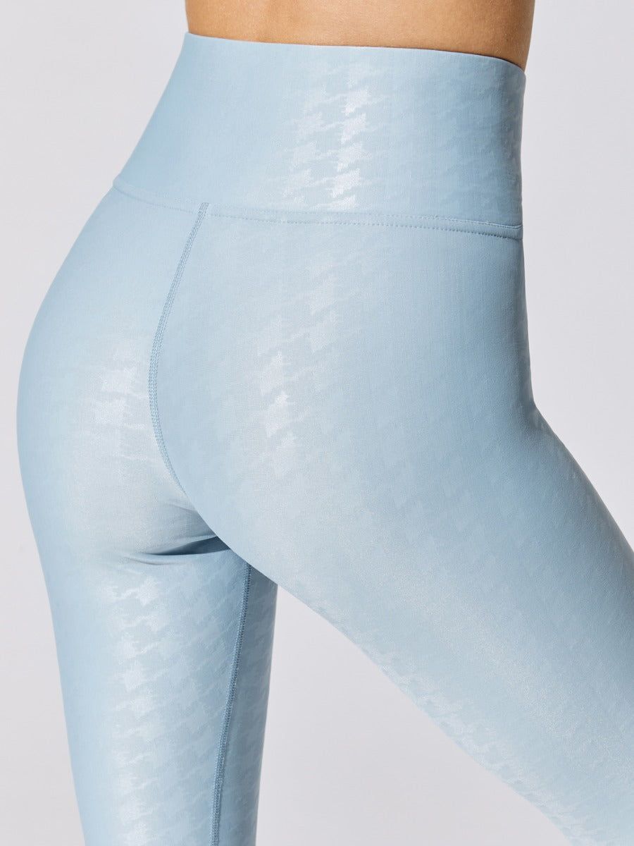 High Rise Full-length Legging in Houndstooth Takara Shine - Glacier Blue sold by Carbon38 product image thumbnail 5