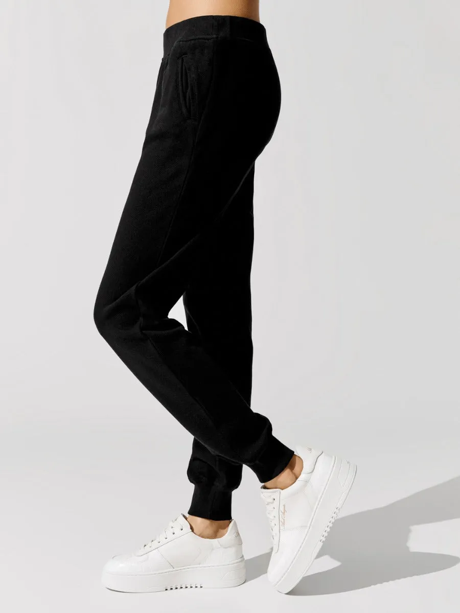 French Terry Slim Sweatpant - Black sold by Carbon38 product image thumbnail 2