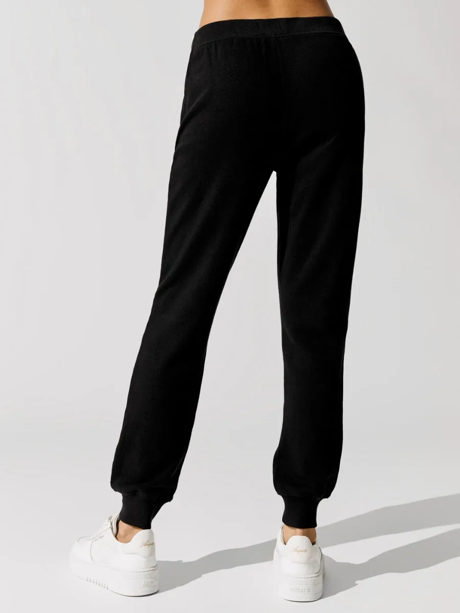French Terry Slim Sweatpant - Black sold by Carbon38 product image thumbnail 3