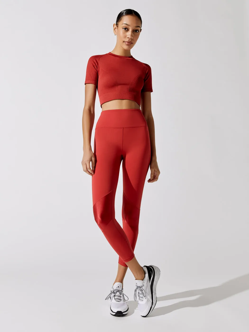 Barre Seamless Tee - Ruby sold by Carbon38 product image thumbnail 3