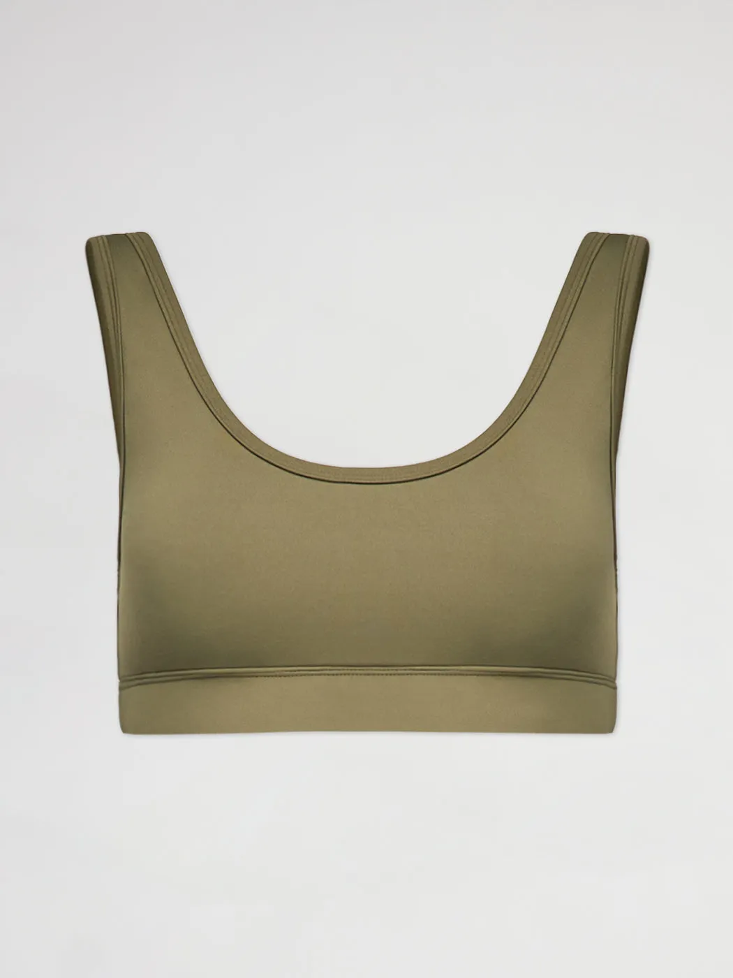 Cut Out Scoop Bra in Diamond Compression - Olive sold by Carbon38 product image thumbnail 5