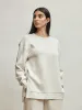 Charter Sweatshirt - Ivory Marl sold by Carbon38