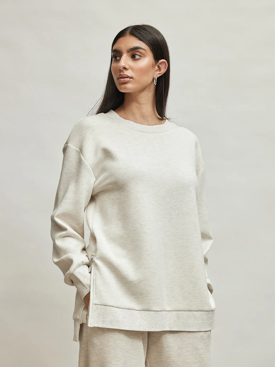 Charter Sweatshirt - Ivory Marl sold by Carbon38 product image thumbnail 5