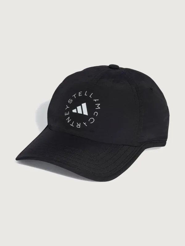 adidas by Stella McCartney Cap - BLACK/BLACK/WHITE sold by Carbon38
