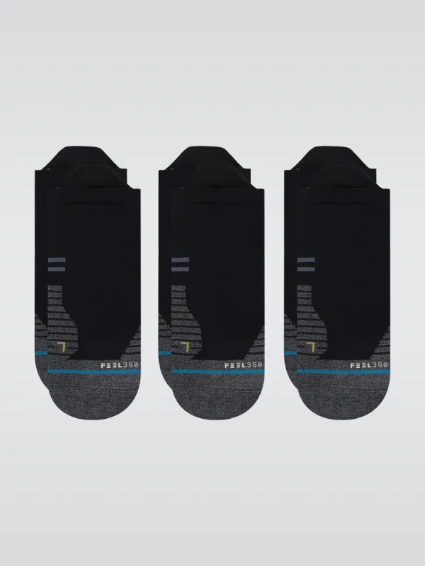 Run Light 3 Pack Socks - Black sold by Carbon38