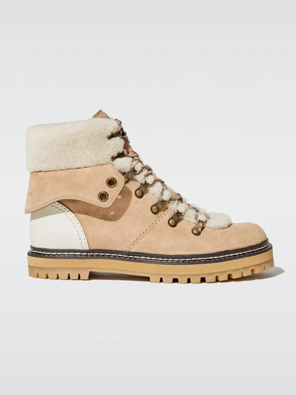 Eileen Shearling Boot - Natural sold by Carbon38
