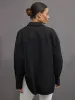 Oversized Button Up Shirt - Black sold by Carbon38