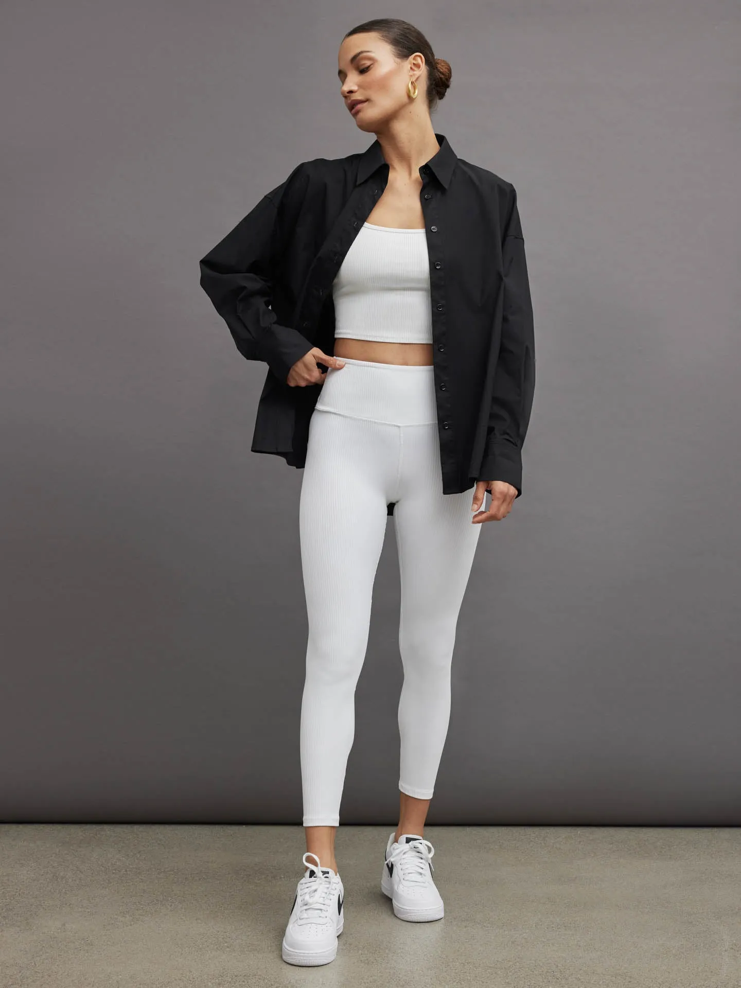 Oversized Button Up Shirt - Black sold by Carbon38