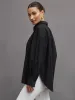 Oversized Button Up Shirt - Black sold by Carbon38