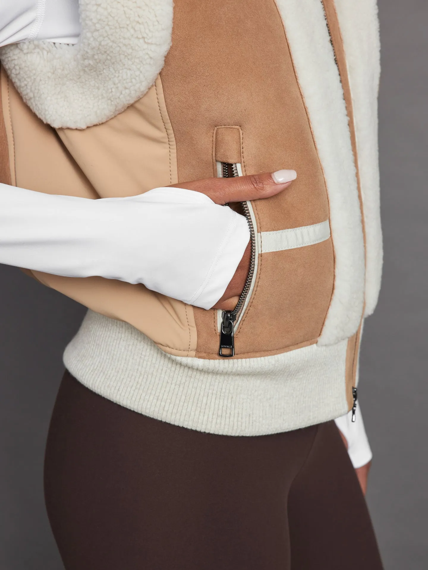 Feli Gilet - Curly Lamb Suede sold by Carbon38 product image thumbnail 4