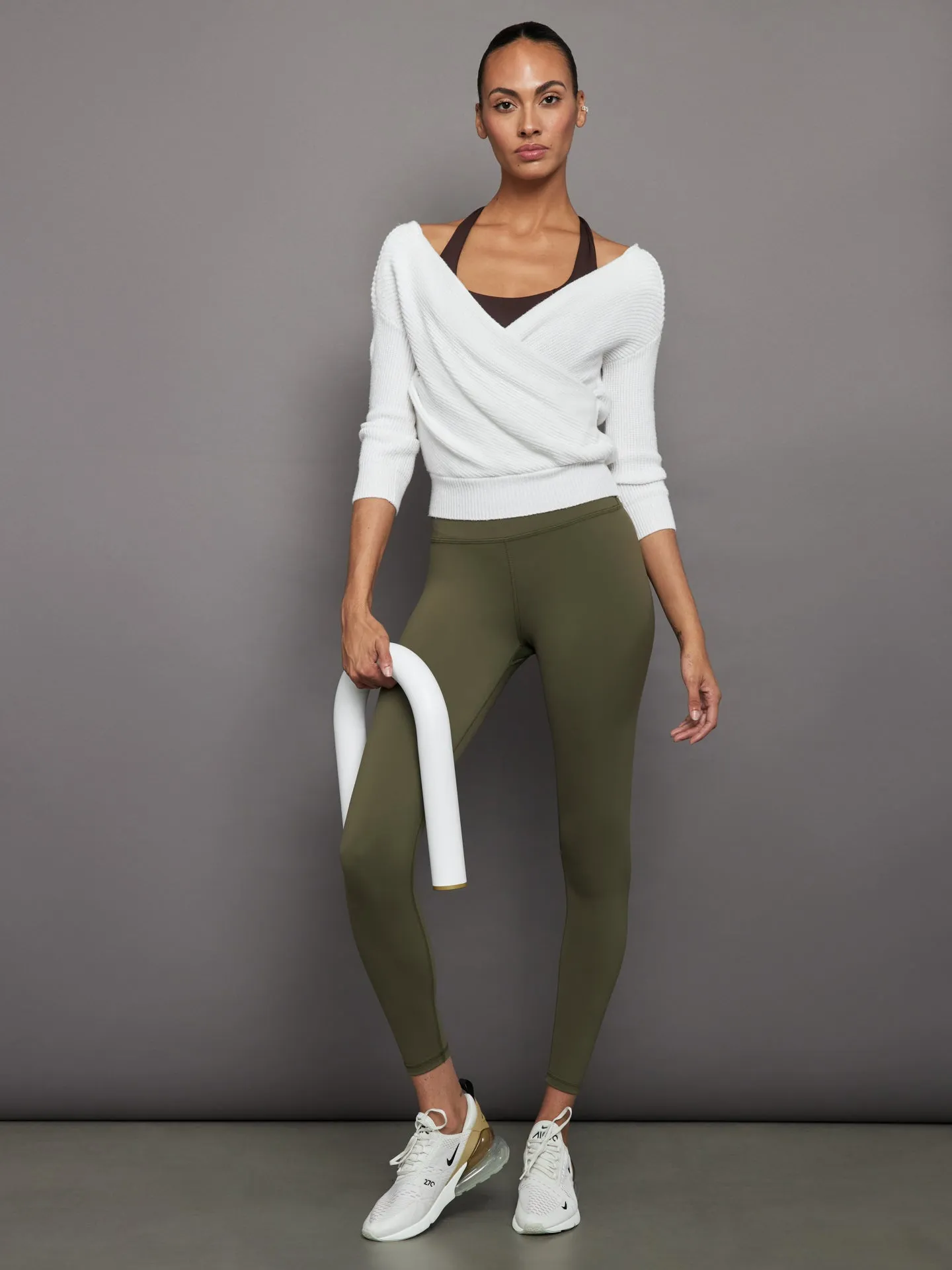 High Rise Full-Length Legging in Diamond Compression - Olive sold by Carbon38 product image thumbnail 5