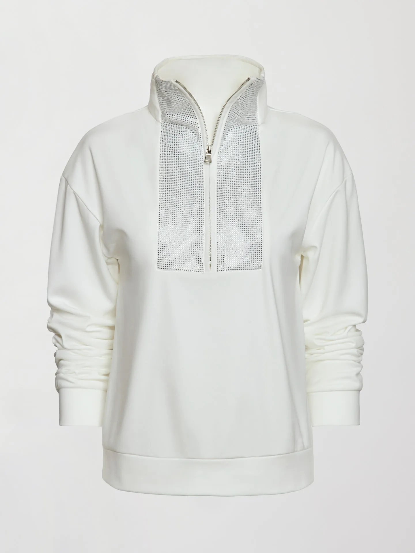 Rhinestone Pullover - White w/ Silver Rhinestones sold by Carbon38 product image thumbnail 5