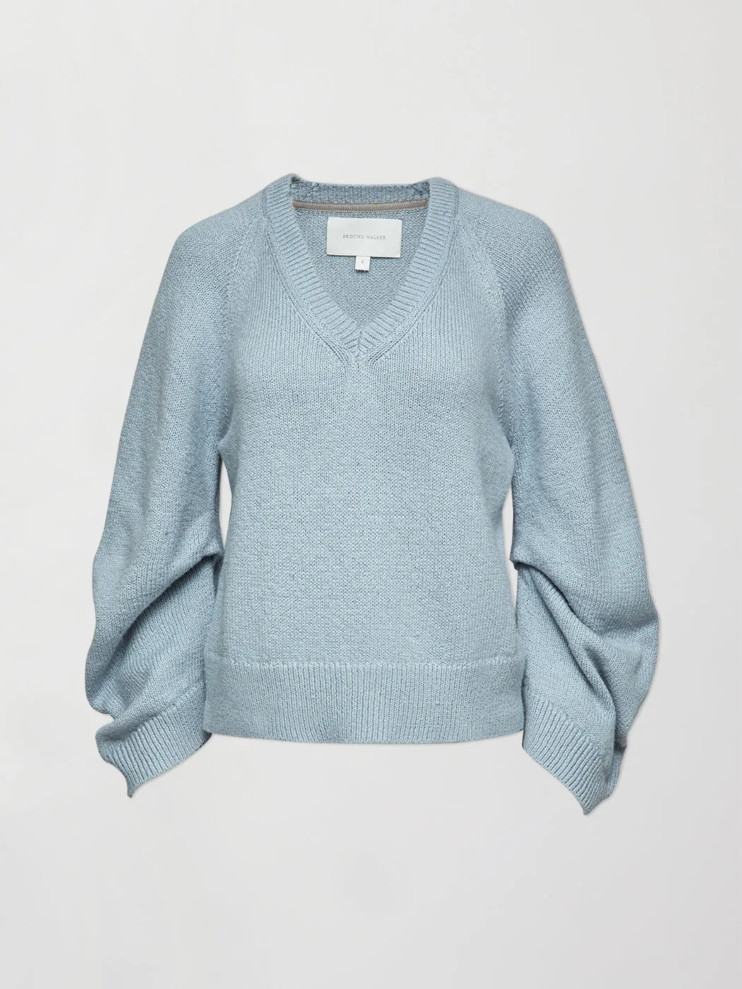 Pia V-Neck - Air Blue sold by Carbon38