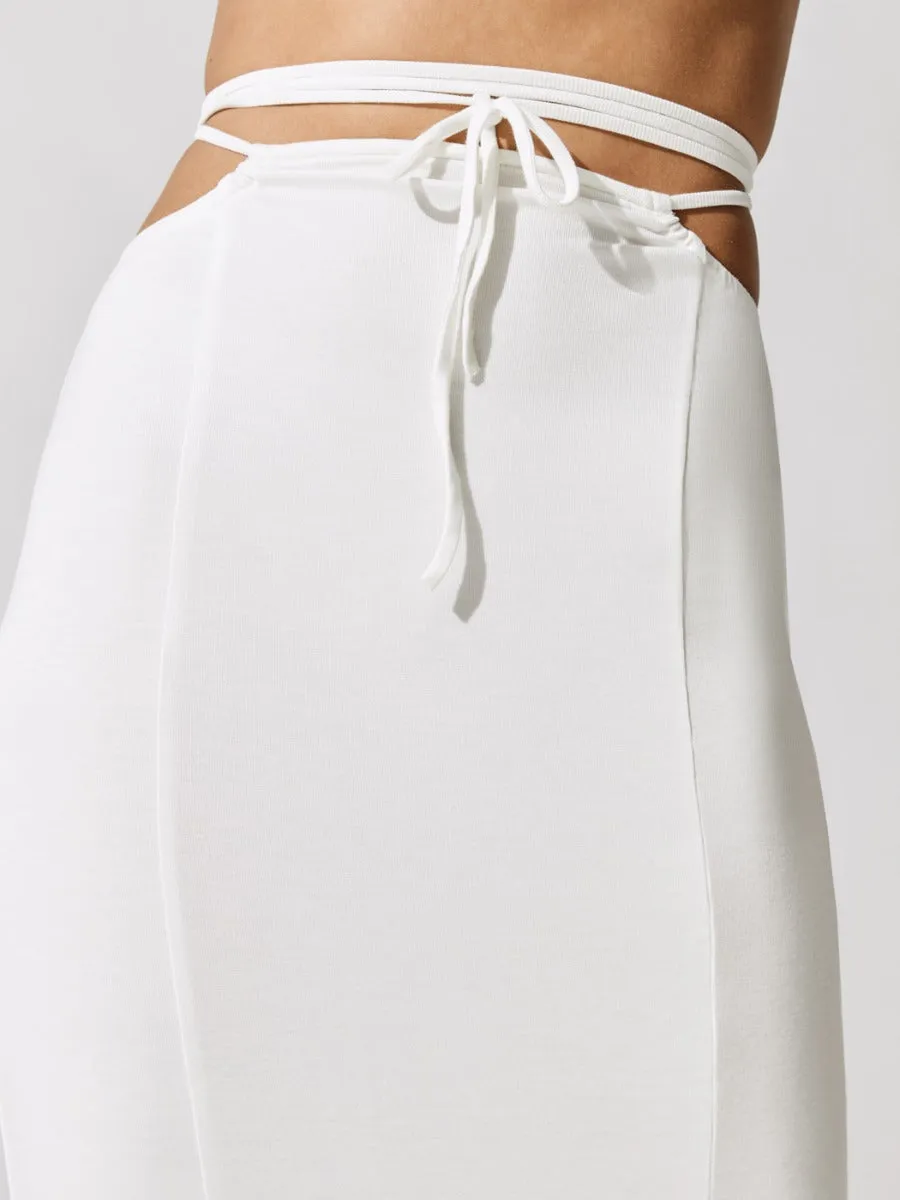 Cutout Midi Skirt - Off White sold by Carbon38 product image thumbnail 4