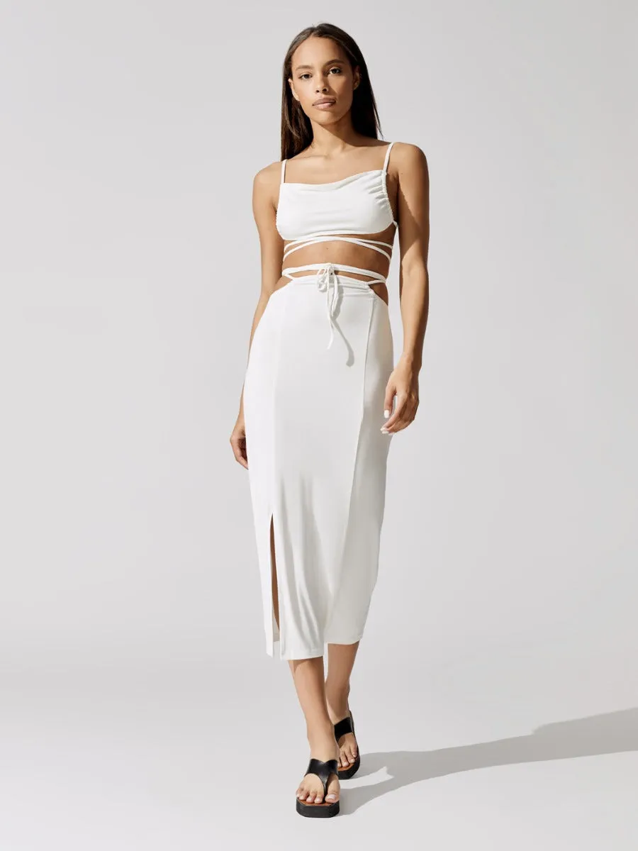 Cutout Midi Skirt - Off White sold by Carbon38 product image thumbnail 5