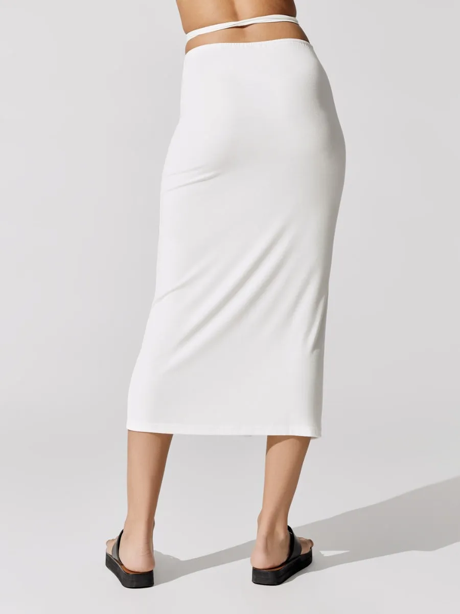 Cutout Midi Skirt - Off White sold by Carbon38 product image thumbnail 3