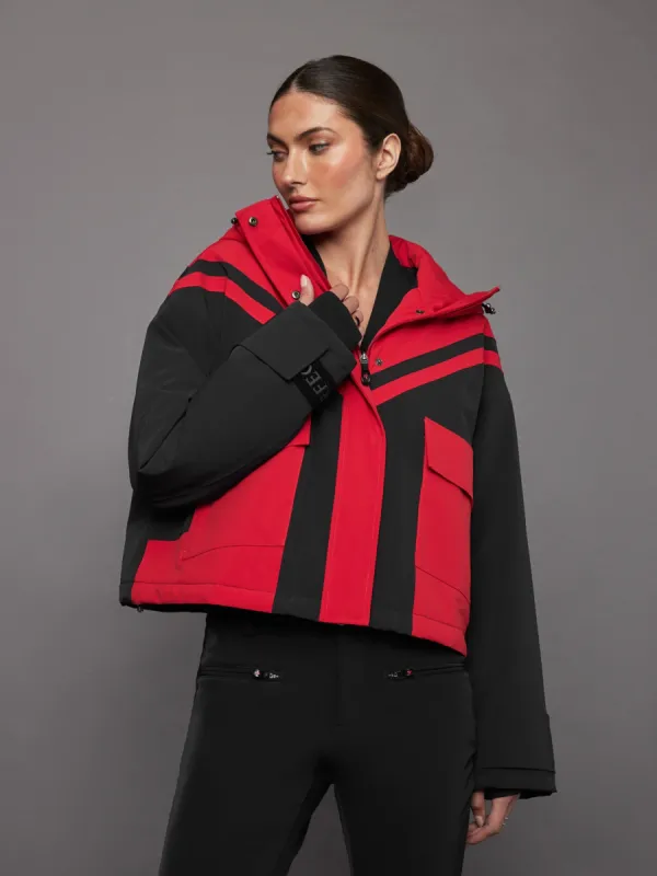 Calea Short Ski Jacket - Red made by Perfect Moment