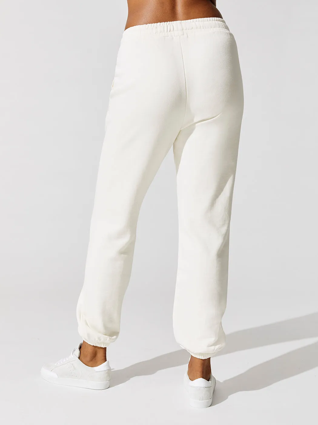Brushed Terry Sweatpant - Off White sold by Carbon38 product image thumbnail 4