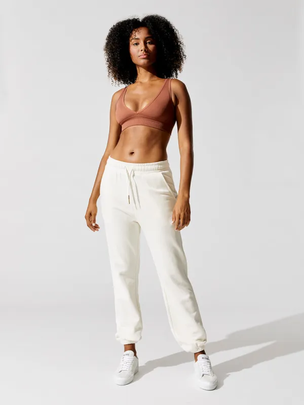 Brushed Terry Sweatpant - Off White sold by Carbon38
