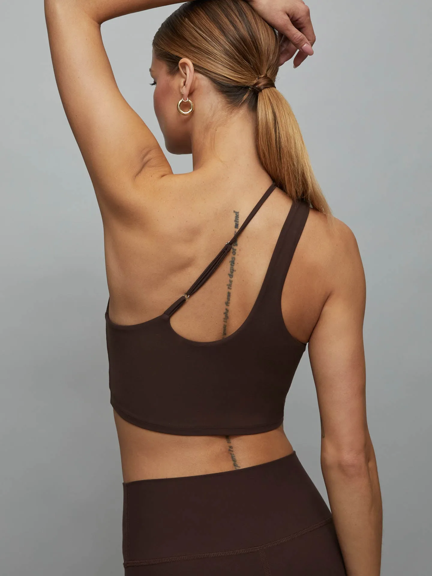 One Shoulder Convertible Bra Top in Melt - Dark Oak sold by Carbon38 product image thumbnail 2
