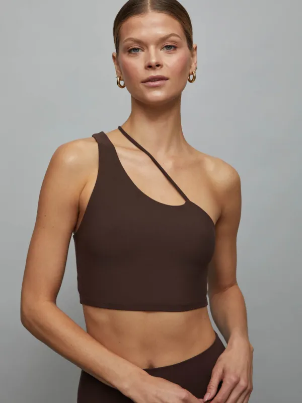 One Shoulder Convertible Bra Top in Melt - Dark Oak sold by Carbon38