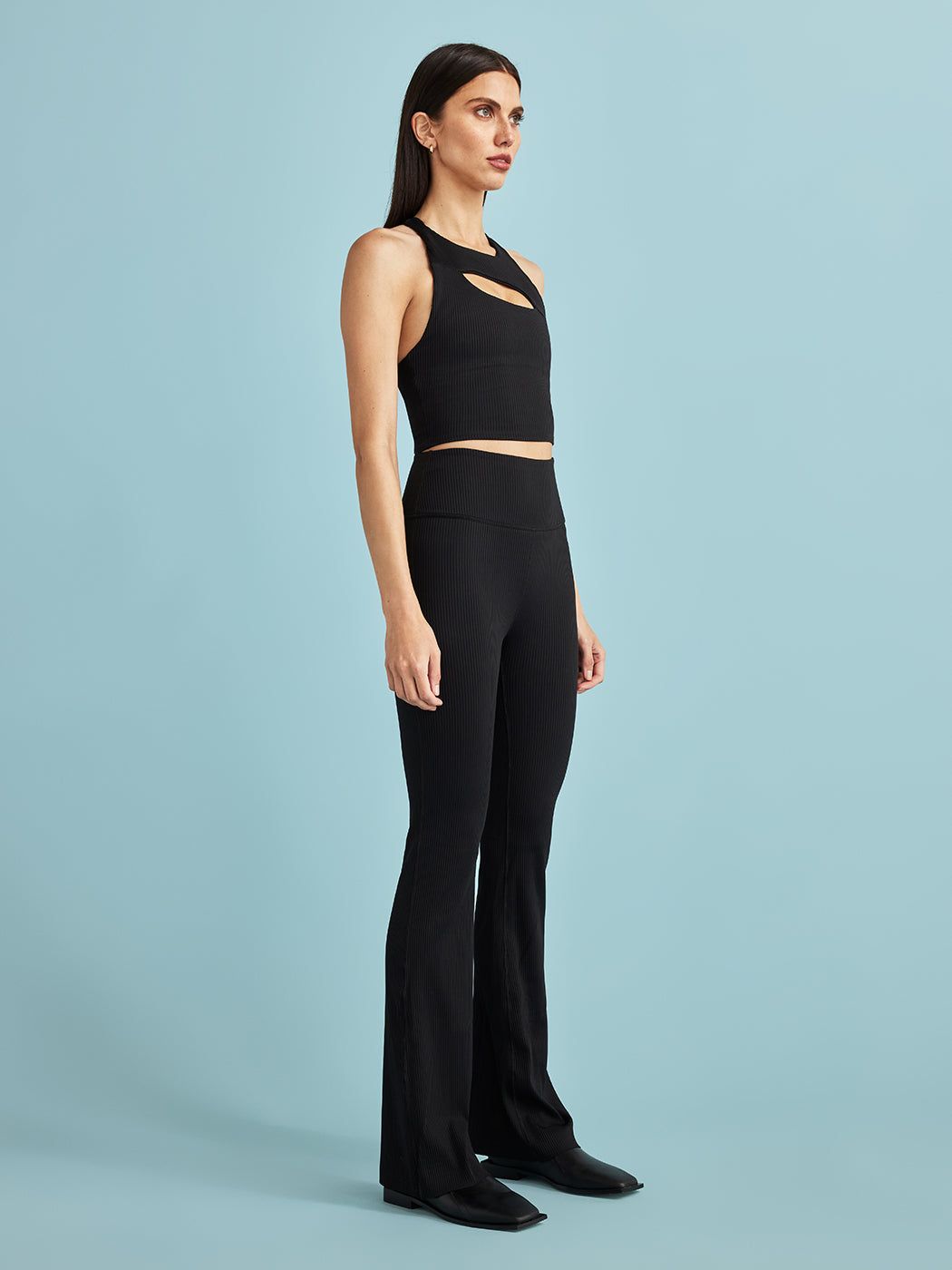 Cut Out Halter Neck Ribbed Cami - Black sold by Carbon38 product image thumbnail 2